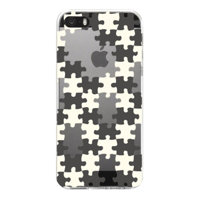 iPhone5 iPhone5s ケース クリア パズル イエロー グレー スマホケース ハード スマホケース ハード 送料無料-4