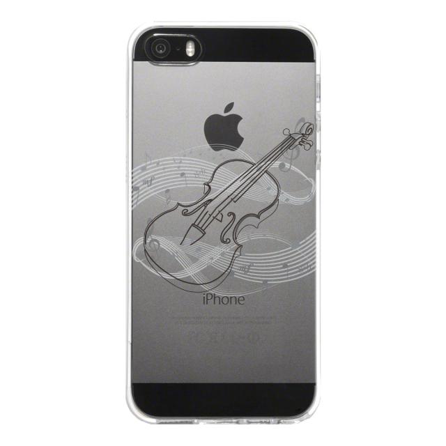 iPhone5 iPhone5s ケース クリア ヴァイオリン 4 ブラック スマホケース ハード スマホケース ハード 送料無料-4