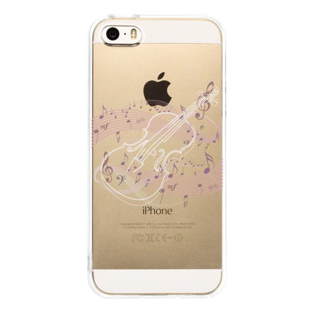 iPhone5 iPhone5s ケース クリア ヴァイオリン 3 ホワイト スマホケース ハード スマホケース ハード 送料無料-2