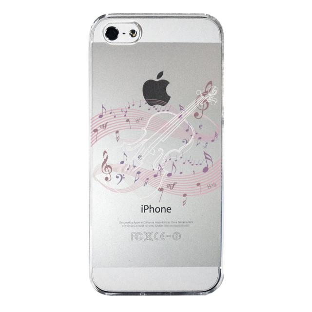 iPhone5 iPhone5s ケース クリア ヴァイオリン 3 ホワイト スマホケース ハード スマホケース ハード 送料無料-3