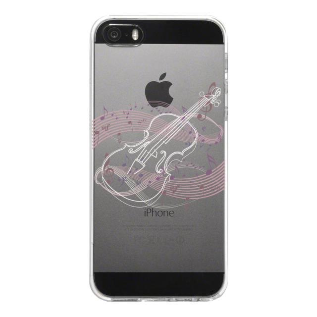 iPhone5 iPhone5s ケース クリア ヴァイオリン 3 ホワイト スマホケース ハード スマホケース ハード 送料無料-4