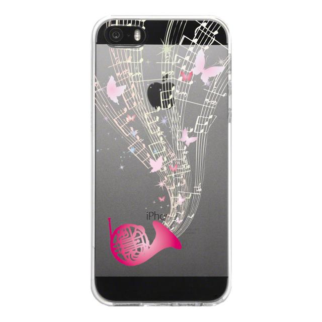 iPhone5 iPhone5s ケース クリア ホルン 音符 スマホケース ハード スマホケース ハード 送料無料-4