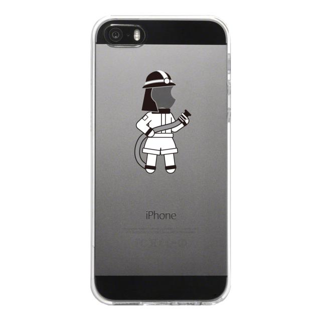 iPhone5 iPhone5s ケース クリア お仕事 職業 消防士 スマホケース ハード スマホケース ハード 送料無料-3
