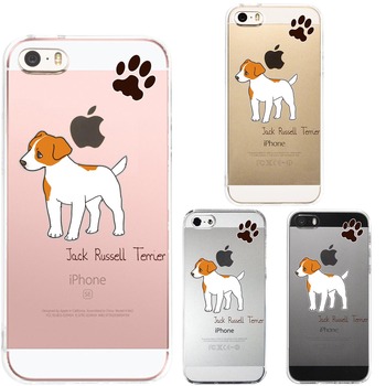 iPhone5 iPhone5s ケース クリア ジャックラッセルテリア 1 スマホケース ハード スマホケース ハード 送料無料-0