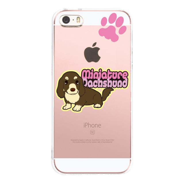 iPhone5 iPhone5s ケース クリア ダックスフント 2 スマホケース ハード スマホケース ハード 送料無料-1