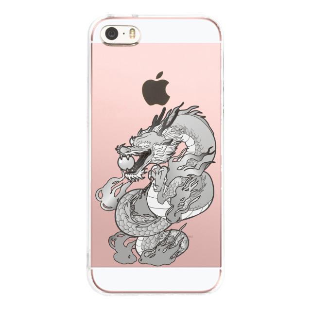 iPhone5 iPhone5s ケース クリア 龍 4 スマホケース ハード スマホケース ハード 送料無料-1