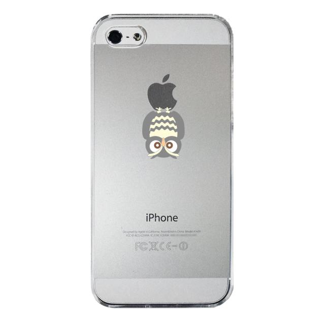 iPhone5 iPhone5s ケース クリア ふくろう 一休み スマホケース ハード スマホケース ハード 送料無料-3