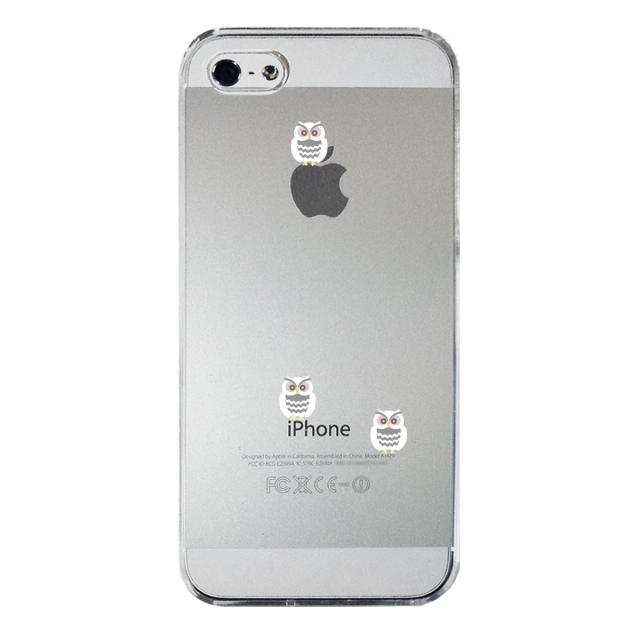 iPhone5 iPhone5s ケース クリア ふくろう 三羽 スマホケース ハード スマホケース ハード 送料無料-3