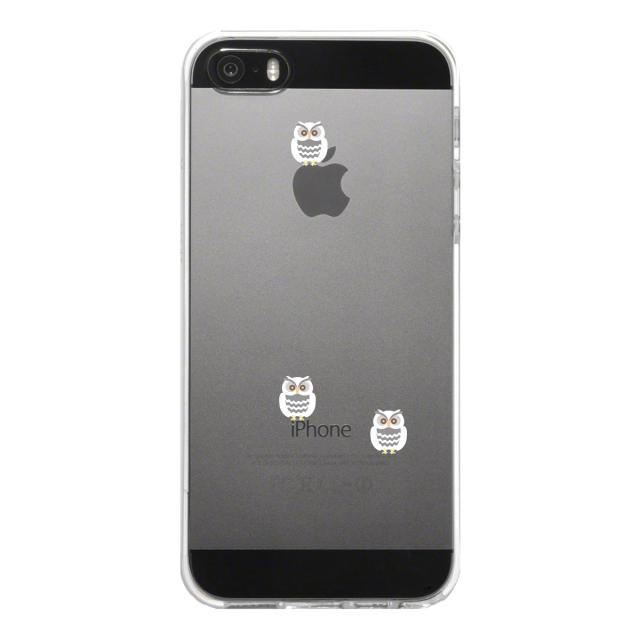 iPhone5 iPhone5s ケース クリア ふくろう 三羽 スマホケース ハード スマホケース ハード 送料無料-4