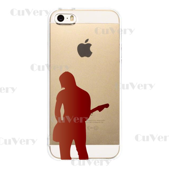 iPhone5 iPhone5s ケース クリア ギタリスト 4 スマホケース ハード スマホケース ハード 送料無料-1