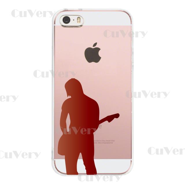 iPhone5 iPhone5s ケース クリア ギタリスト 4 スマホケース ハード スマホケース ハード 送料無料-2