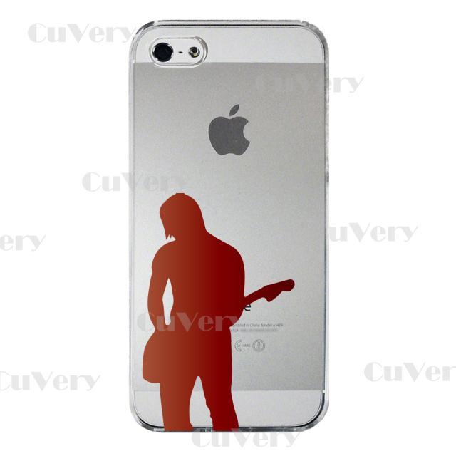 iPhone5 iPhone5s ケース クリア ギタリスト 4 スマホケース ハード スマホケース ハード 送料無料-3