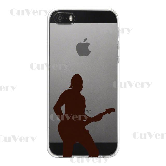 iPhone5 iPhone5s ケース クリア ギタリスト 3 スマホケース ハード スマホケース ハード 送料無料-4