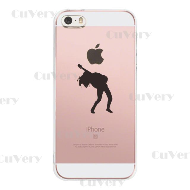 iPhone5 iPhone5s ケース クリア ギタリスト 2 スマホケース ハード スマホケース ハード 送料無料-2