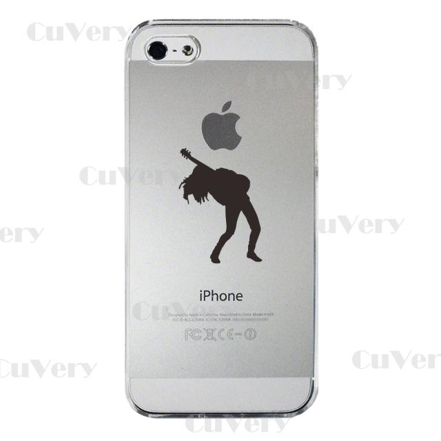 iPhone5 iPhone5s ケース クリア ギタリスト 2 スマホケース ハード スマホケース ハード 送料無料-3