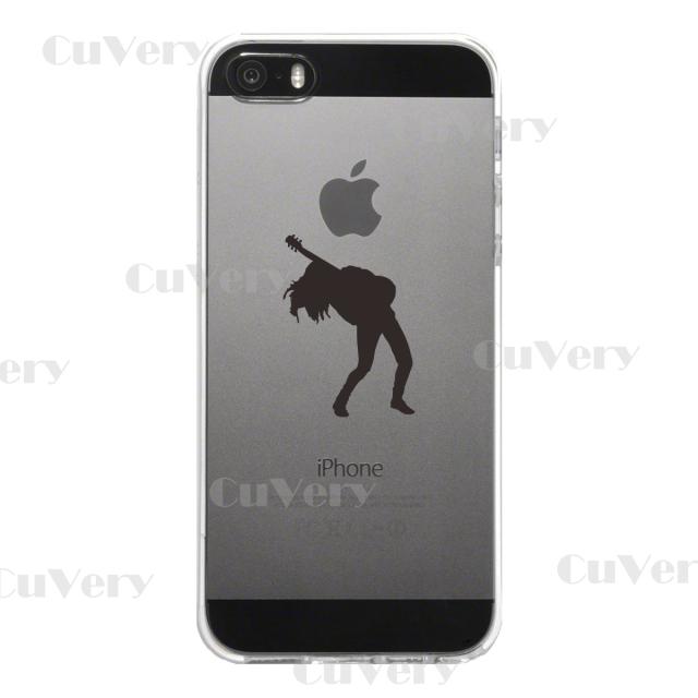 iPhone5 iPhone5s ケース クリア ギタリスト 2 スマホケース ハード スマホケース ハード 送料無料-4