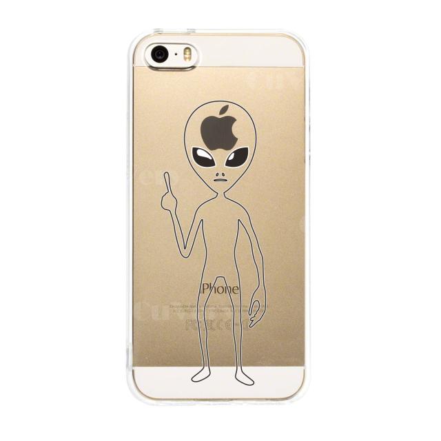 iPhone5 iPhone5s ケース クリア りんご星人 スマホケース ハード スマホケース ハード 送料無料-1