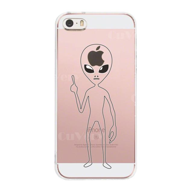 iPhone5 iPhone5s ケース クリア りんご星人 スマホケース ハード スマホケース ハード 送料無料-2