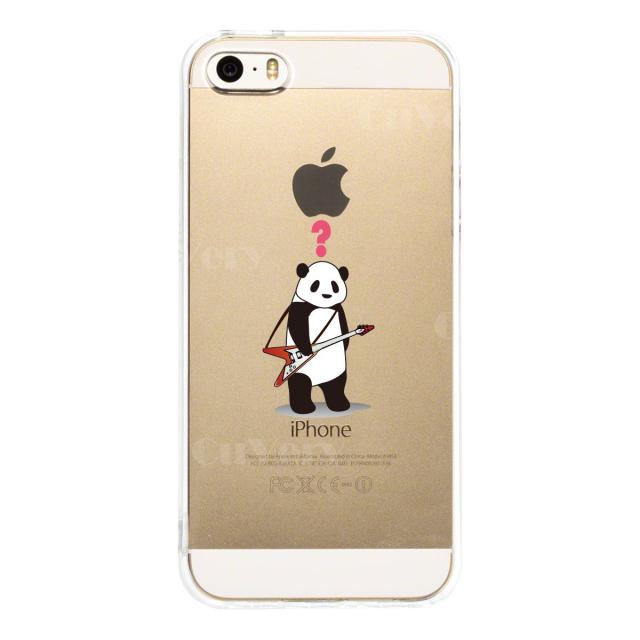 iPhone5 iPhone5s ケース クリア ギターパンダ スマホケース ハード スマホケース ハード 送料無料-1