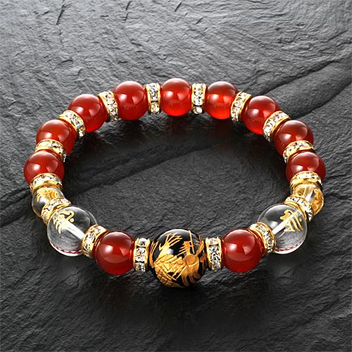 龍王梵字 幸運ブレス 大開運招福カード付き 送料無料-1