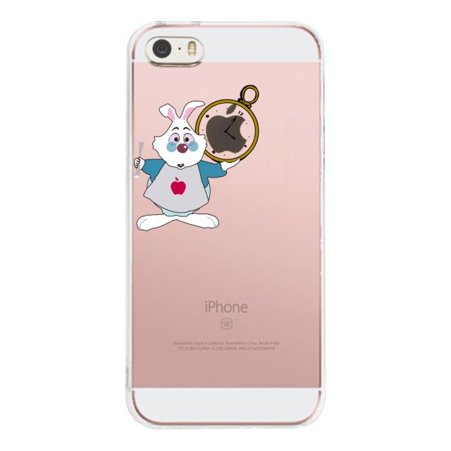 iPhone5 iPhone5s ケース クリア アリス 白うさぎ 2 スマホケース ハード スマホケース ハード 送料無料-1