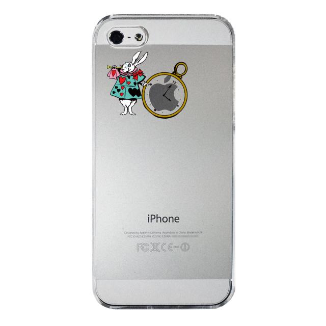 iPhone5 iPhone5s ケース クリア アリス 白うさぎ スマホケース ハード スマホケース ハード 送料無料-3