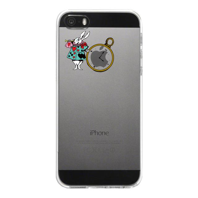 iPhone5 iPhone5s ケース クリア アリス 白うさぎ スマホケース ハード スマホケース ハード 送料無料-4