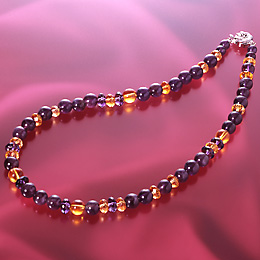 風水アメジストネックレス 送料無料-1