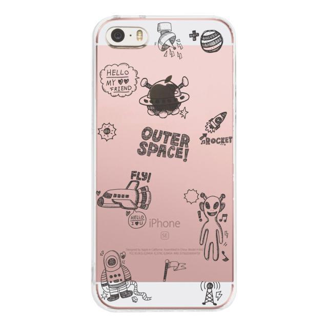 iPhone5 iPhone5s ケース クリア UFO 宇宙人 スマホケース ハード スマホケース ハード 送料無料-1