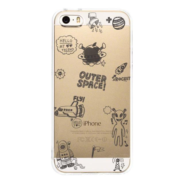 iPhone5 iPhone5s ケース クリア UFO 宇宙人 スマホケース ハード スマホケース ハード 送料無料-2