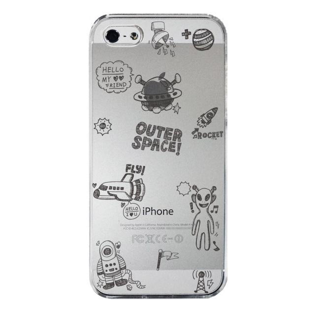 iPhone5 iPhone5s ケース クリア UFO 宇宙人 スマホケース ハード スマホケース ハード 送料無料-3