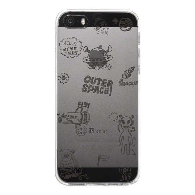 iPhone5 iPhone5s ケース クリア UFO 宇宙人 スマホケース ハード スマホケース ハード 送料無料-4
