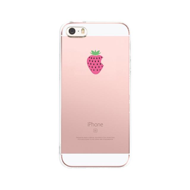 iPhone5 iPhone5s ケース クリア イチゴ スマホケース ハード スマホケース ハード 送料無料-1