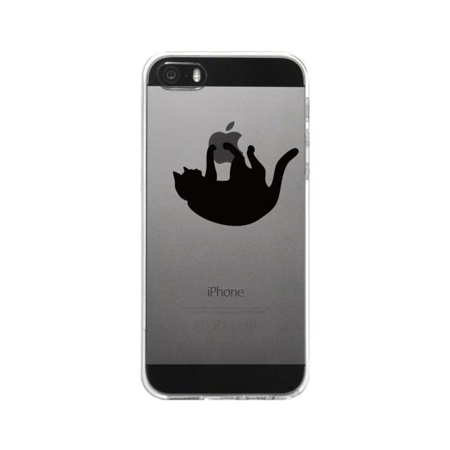 iPhone5 iPhone5s ケース クリア ぶらさがりネコ スマホケース ハード スマホケース ハード 送料無料-4