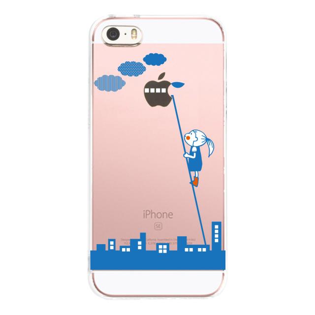 iPhone5 iPhone5s ケース クリア UFOに搭乗 スマホケース ハード スマホケース ハード 送料無料-1