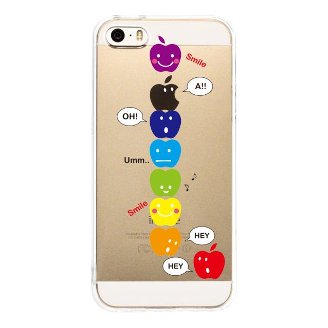 iPhone5 iPhone5s ケース クリア りんごがいっぱい スマホケース ハード スマホケース ハード 送料無料-2