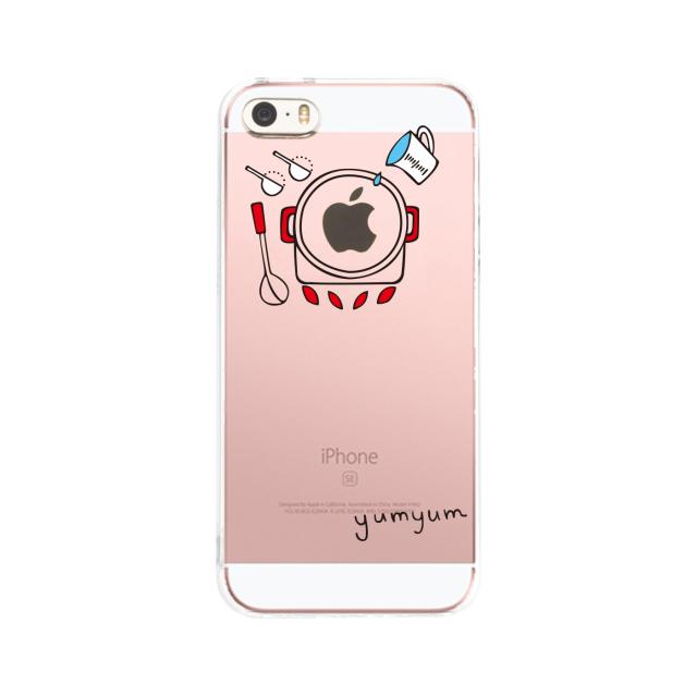 iPhone5 iPhone5s ケース クリア 煮込み中 スマホケース ハード スマホケース ハード 送料無料-1
