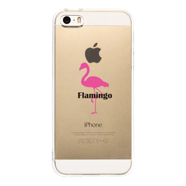 iPhone5 iPhone5s ケース クリア フラミンゴ スマホケース ハード スマホケース ハード 送料無料-2
