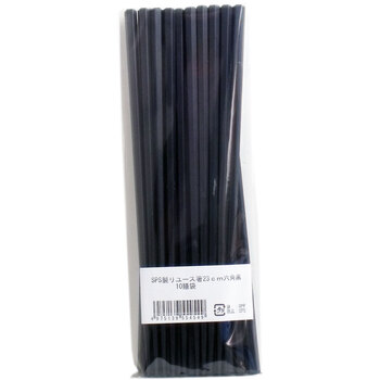 業務用ＳＰＳ製 リユース箸 ２３ｃｍ 六角黒 １０膳入 5セット 送料無料-1