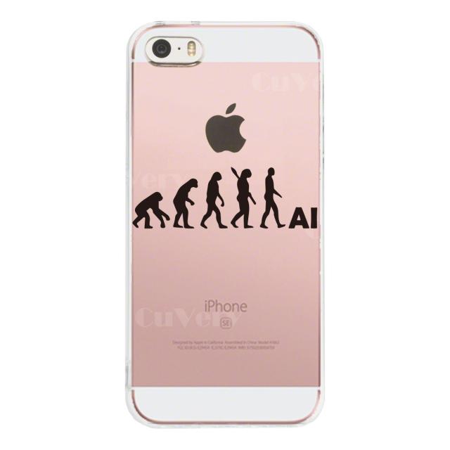iPhone5 iPhone5s ケース クリア 進化論 ブラック スマホケース ハード スマホケース ハード 送料無料-2