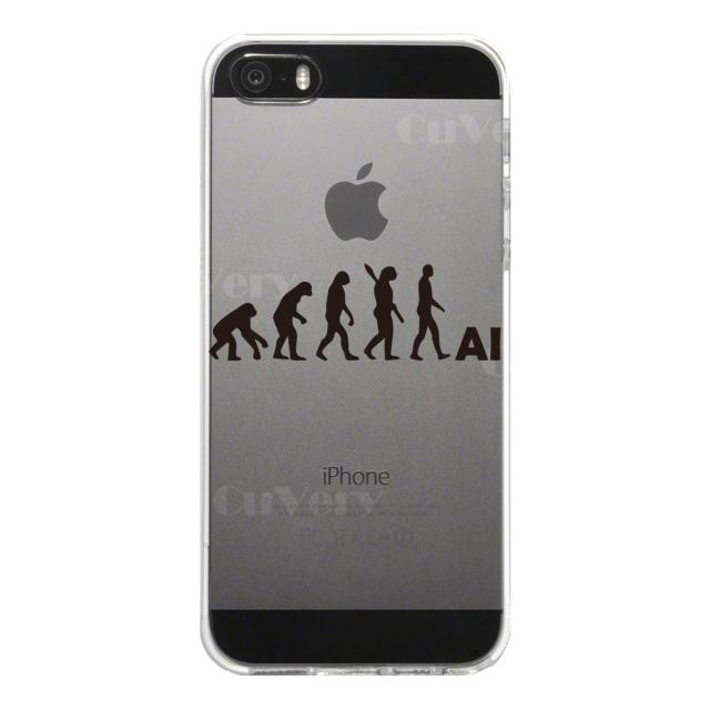 iPhone5 iPhone5s ケース クリア 進化論 ブラック スマホケース ハード スマホケース ハード 送料無料-4