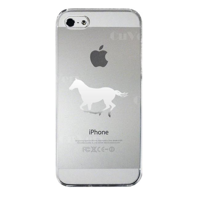 iPhone5 iPhone5s ケース クリア 馬 サラブレット 白馬 スマホケース ハード スマホケース ハード 送料無料-4