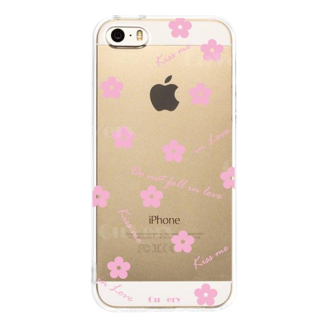 iPhone5 iPhone5s ケース クリア フラワー ライトピンク スマホケース ハード スマホケース ハード 送料無料-2