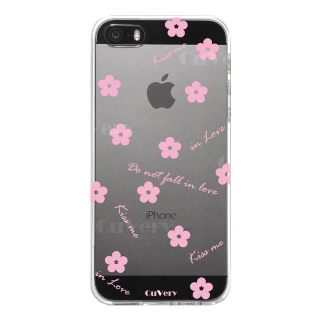 iPhone5 iPhone5s ケース クリア フラワー ライトピンク スマホケース ハード スマホケース ハード 送料無料-3