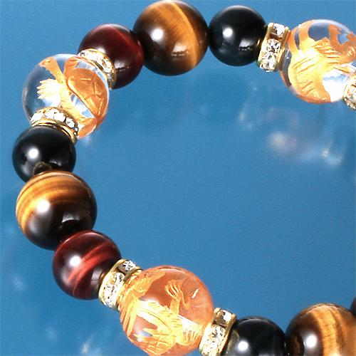 メンズ四神獣 招福ブレス 風水パワーカード付き 送料無料-1