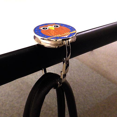 幸せ ふくろうブレス 幸運ふくろうのバッグホルダー付き 送料無料-3