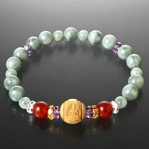 守護本尊 御利益ブレス 梵字 お守りカード付き 送料無料-1