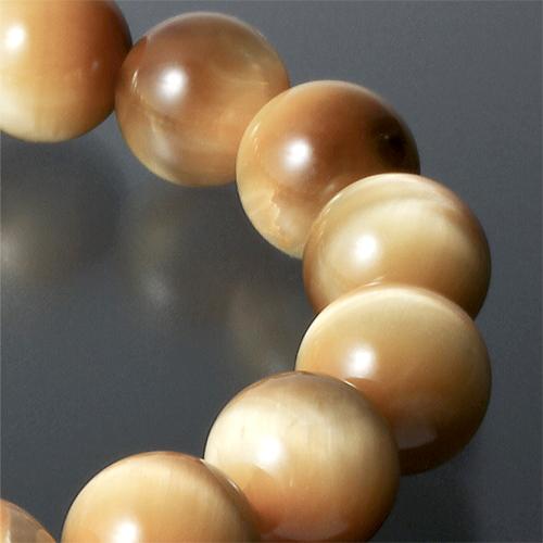 ゴールドタイガーアイブレス 五黄寅 水晶ストラップ付き 送料無料-2