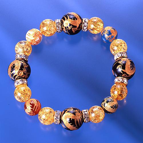 爆裂黄水晶 大昇龍ブレス 爆裂水晶ドラゴンストラップ付き 送料無料-1