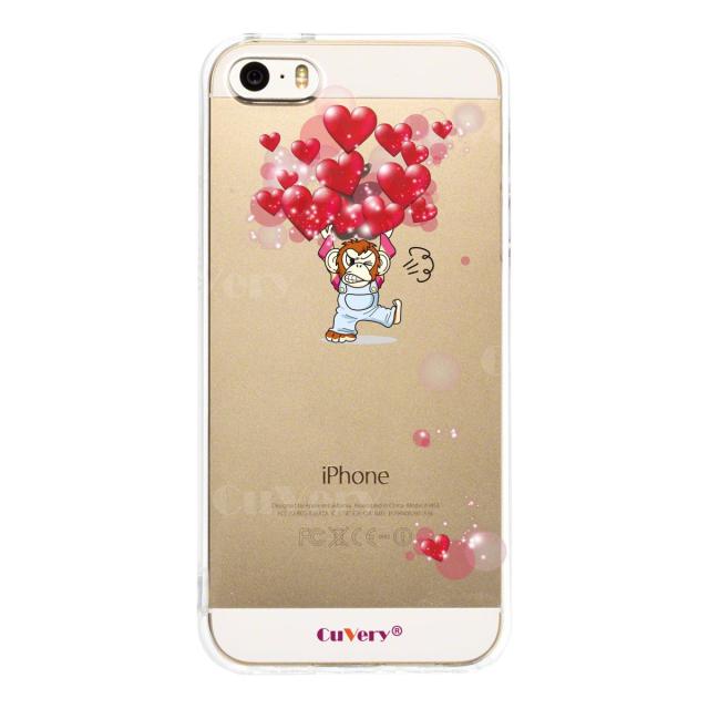 iPhone5 iPhone5s ケース クリア チンパンジー ハート いっぱい スマホケース ハード スマホケース ハード 送料無料-2